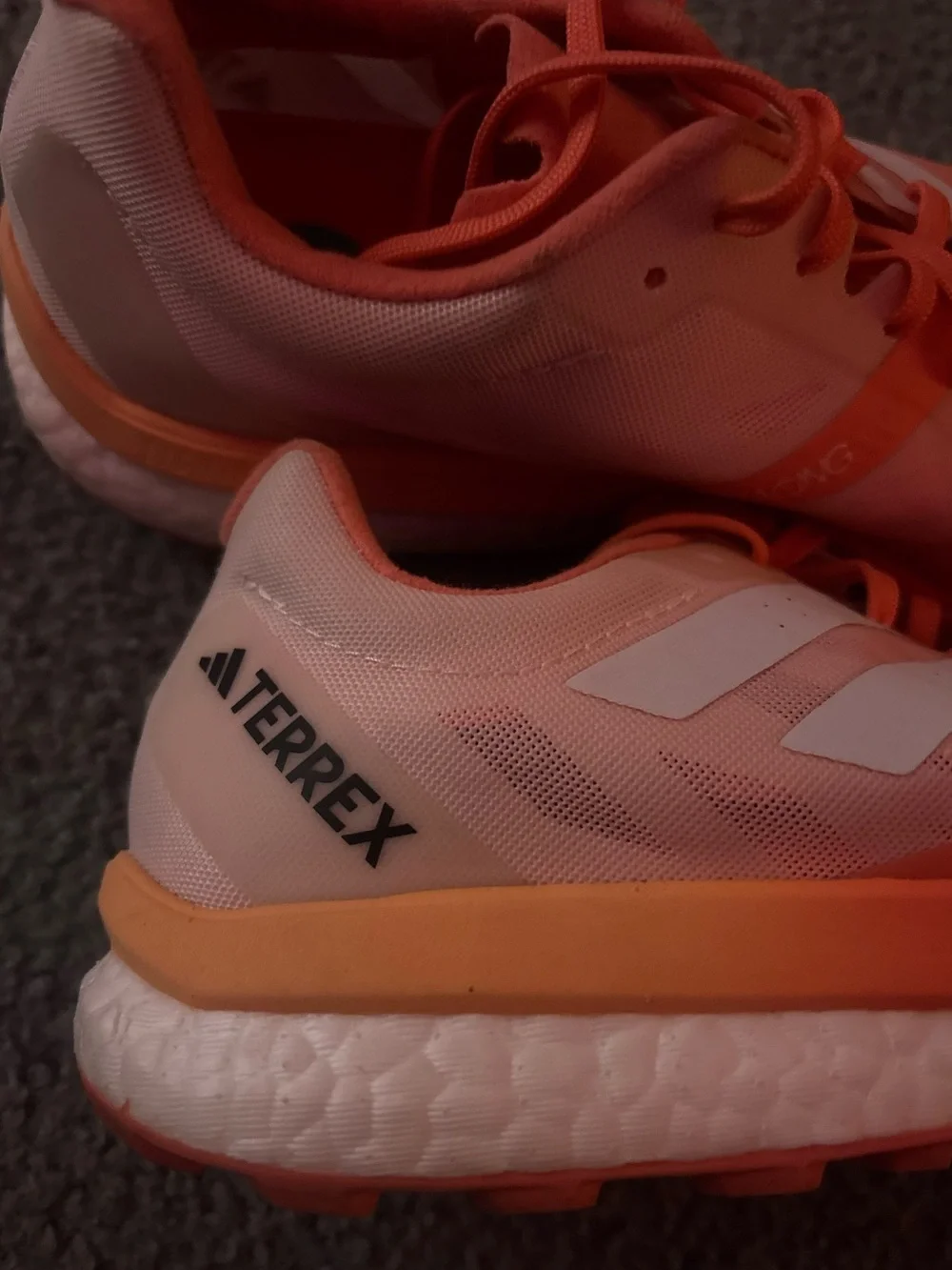 adidas Coral Pink Lightweight Running Shoes